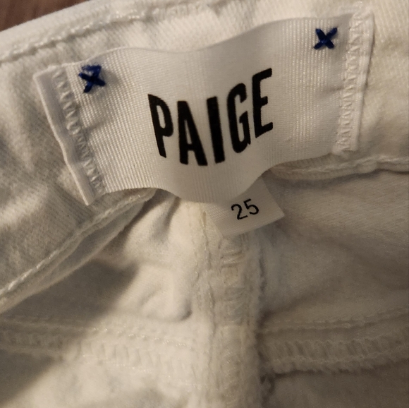 PAIGE White Kylie Cropped Jeans size 25 Inseam 27' - Picture 4 of 6